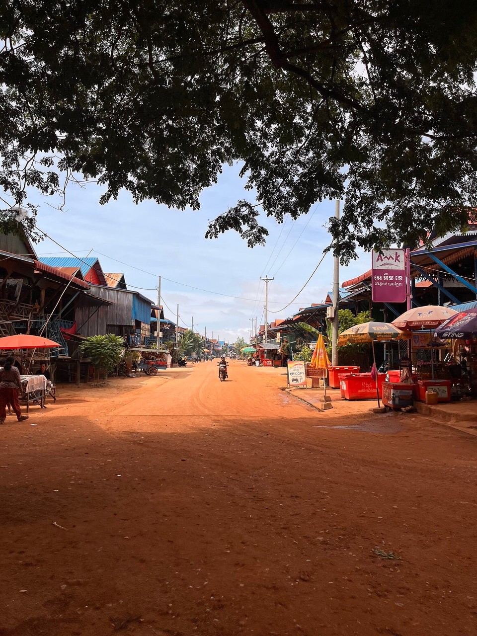 Cambodia - Siem Reap - All of this street will be filled with water during rainy season 