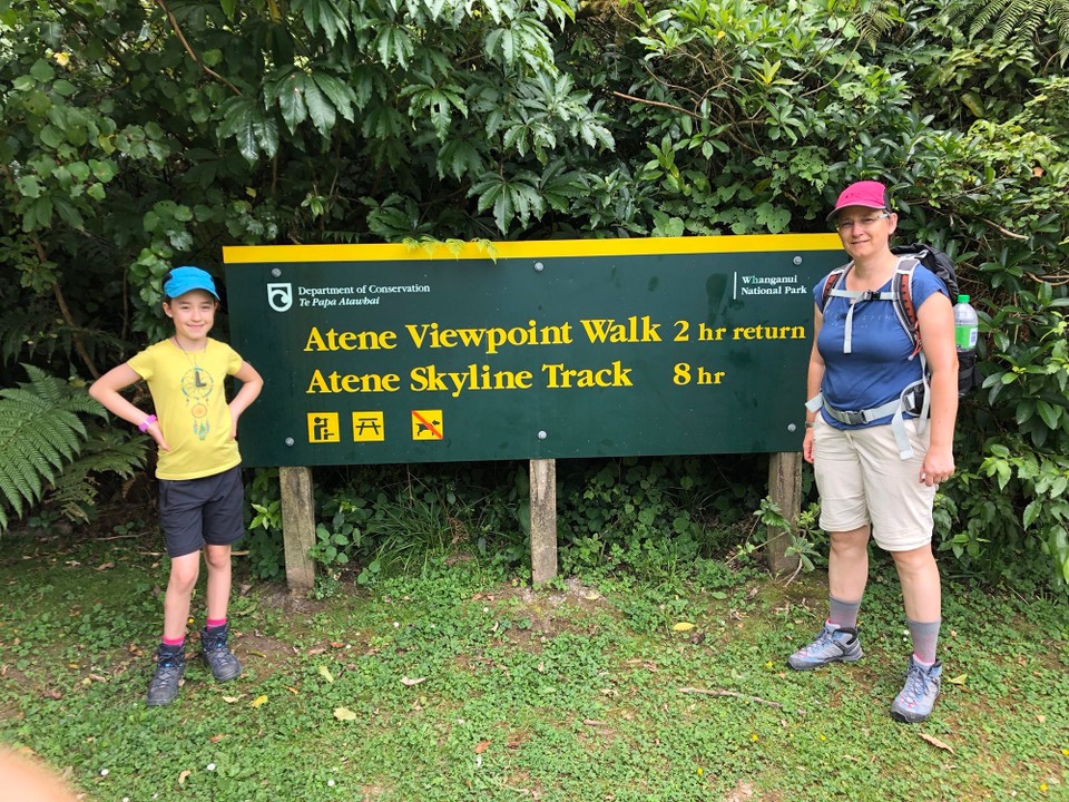 Neuseeland - Parikino - Wir wandern heute zum Atene viewpoint.