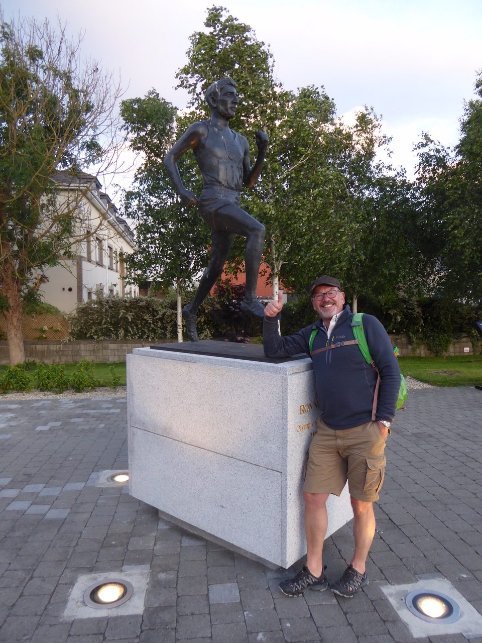 Ireland - Arklow - Ronnie Delany, a local man (now 87) won a gold medal for the 1500 metres at the 1956 Olympics in Melbourne. His time was 3:41.49 and he finished a good 5 metres ahead of the rest of the field. 
He was also one of the first people to run a mile in under 4 minutes.