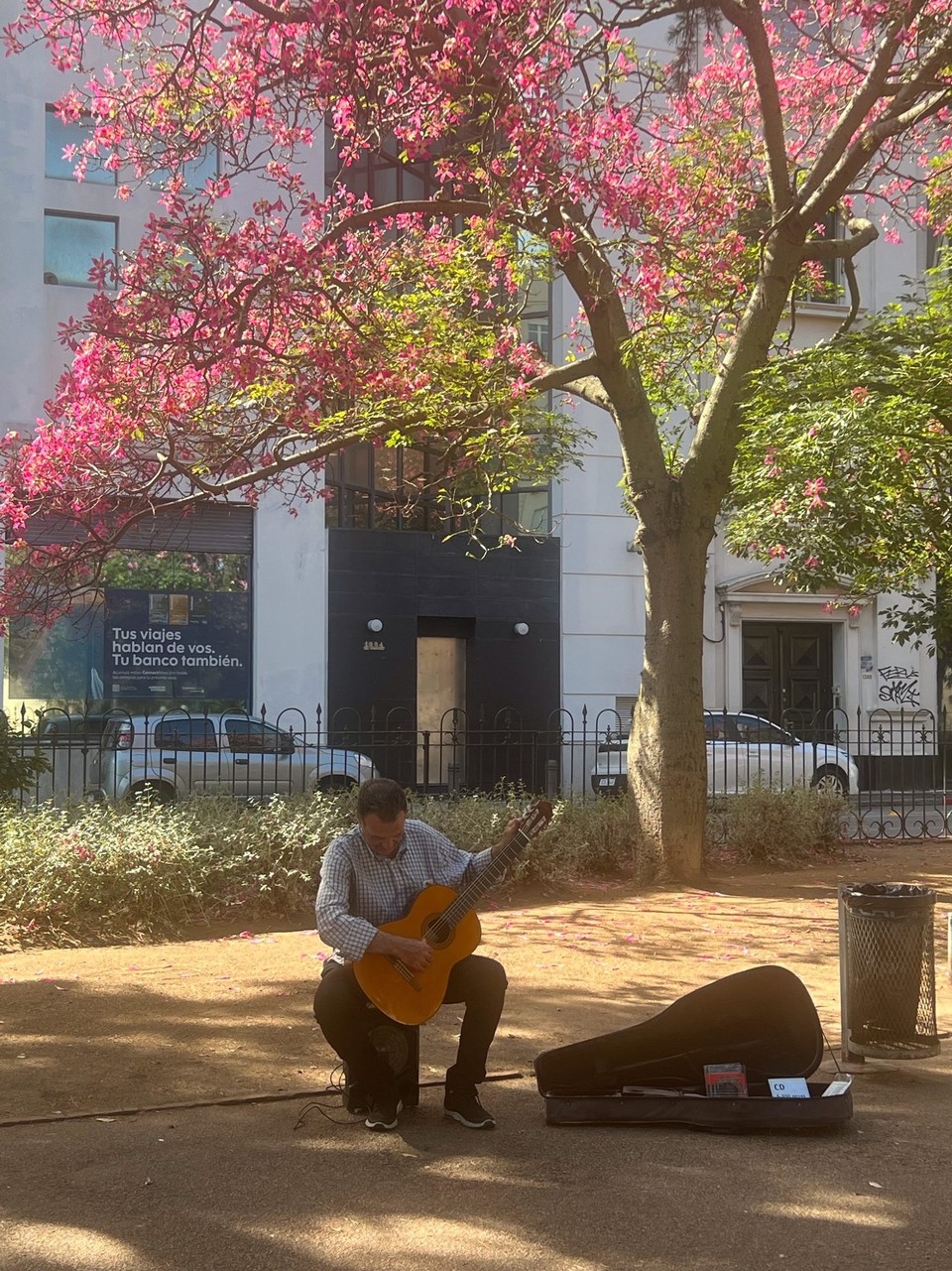 Uruguay - Montevideo - This guy absolutely made this square magic - I could have lingered over a latte here for a good couple of hours