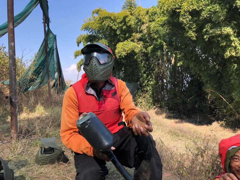 Nepal - Kathmandu - Paintball Action