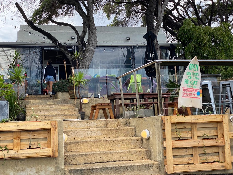 Australien - Augusta - Daher erst Mittags Morgenessen in einem Beach Café