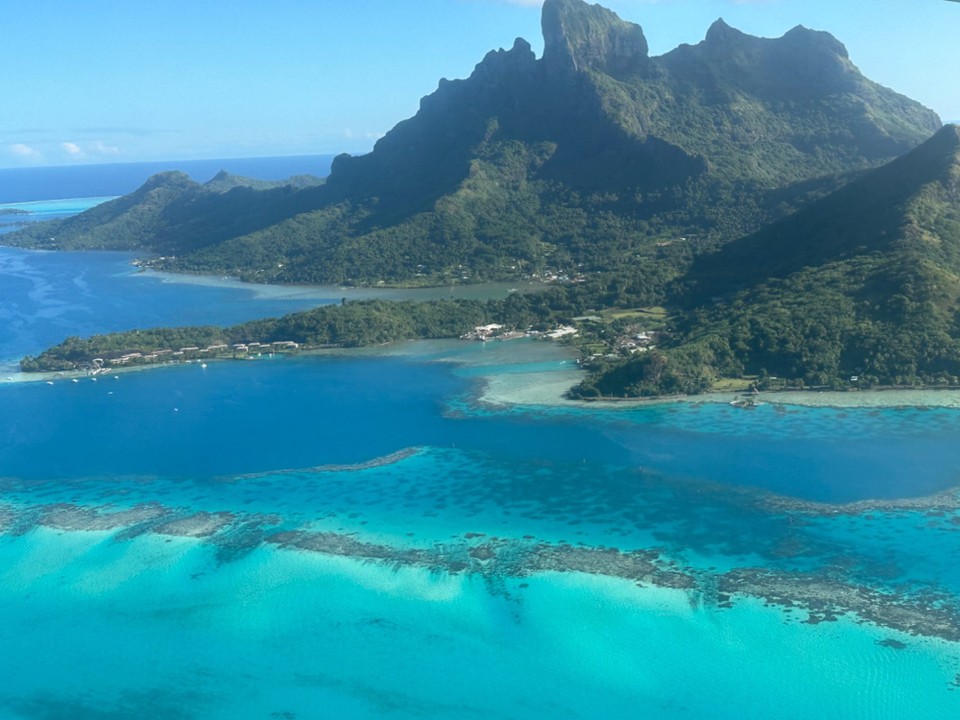 Französisch-Polynesien - Bora-Bora - Anflug Bora Bora