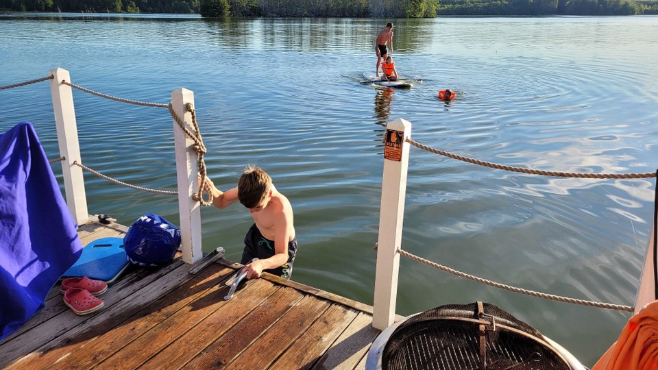 Deutschland - Heidesee - Vorsicht, könnte ja kalt sein