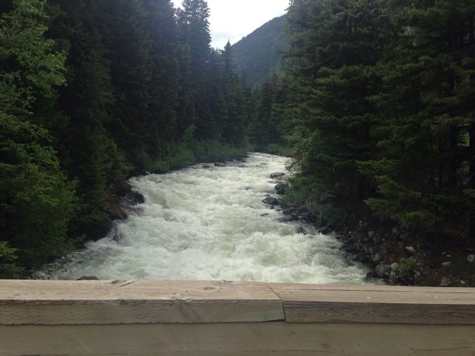 Canada - Seton Dam Campground - En wild stromende riviertjes....