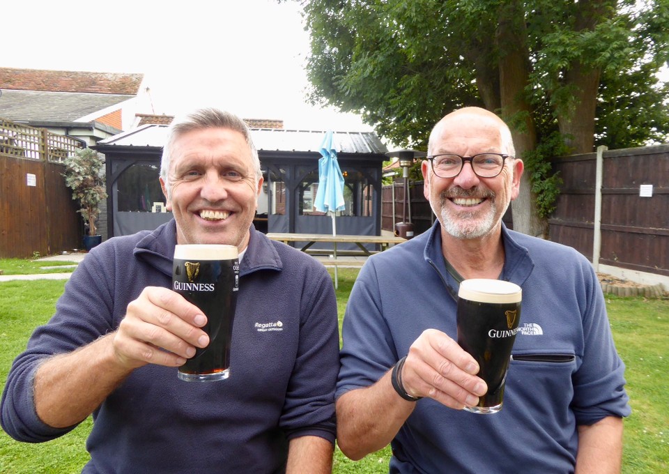 United Kingdom - Walton On The Naze - Of course, a Guinness is always needed after a successful transit!