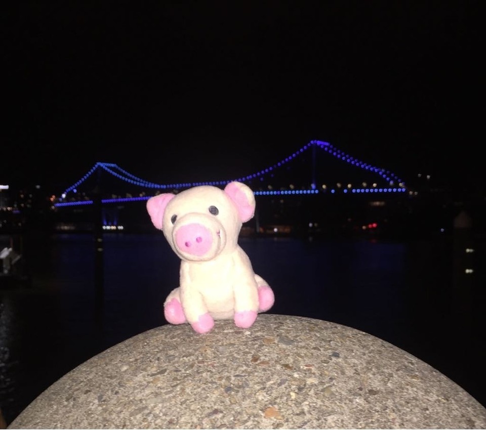 Australien - Teneriffe - Brisbane by night