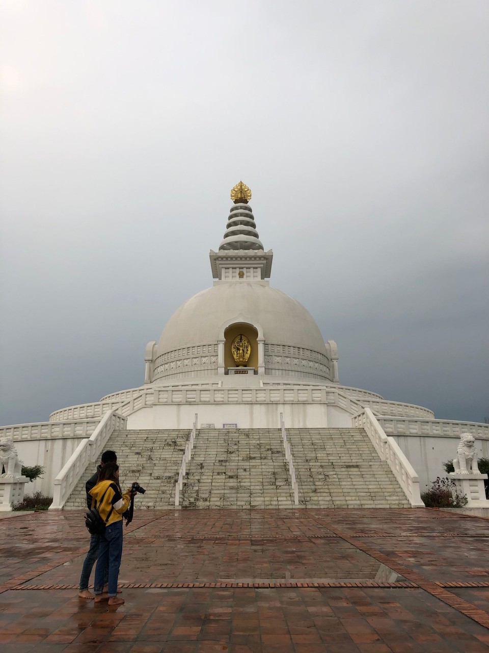 Nepal - Lumbini Sanskritik - World Peace Pagoda 