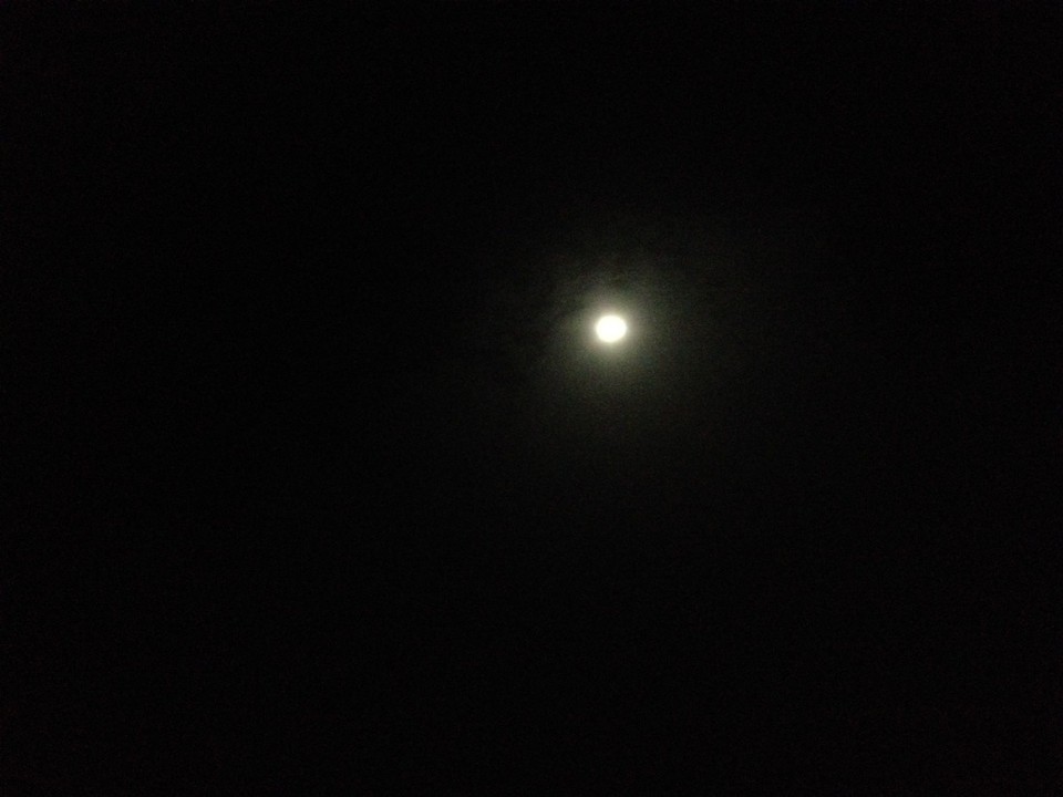 Kolumbien - Santa Marta (Dist. ESP. ) - Der Mond über uns beim Schlafen 