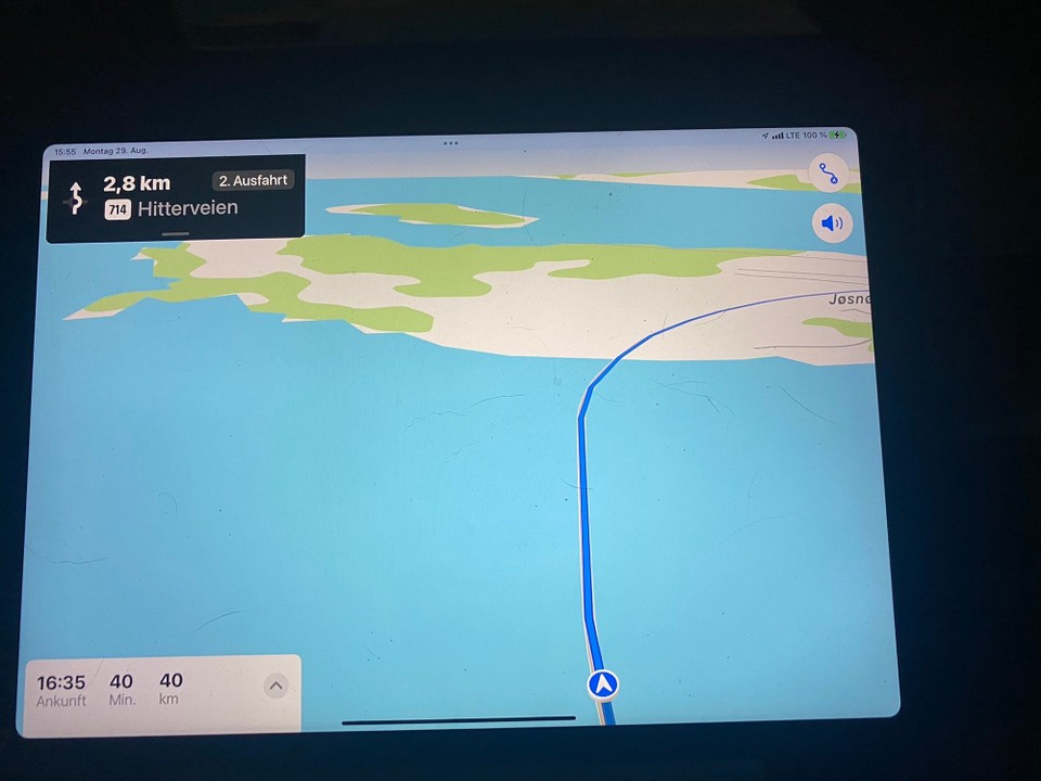 Norwegen - Hestvika - Auch unter Wasser müssen wir durch einen Tunnel Bergab und Bergauf fahren. 