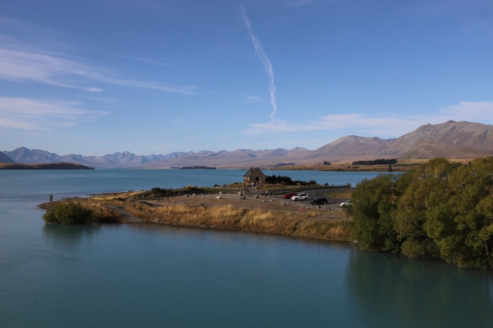 Neuseeland - Lake Tekapo - Die berühmte "church of the good shepard"