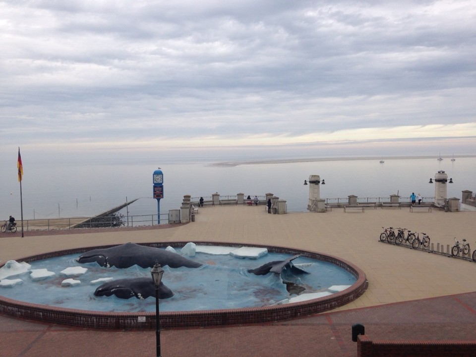 Deutschland - Borkum - Monument for Borkum Wales.