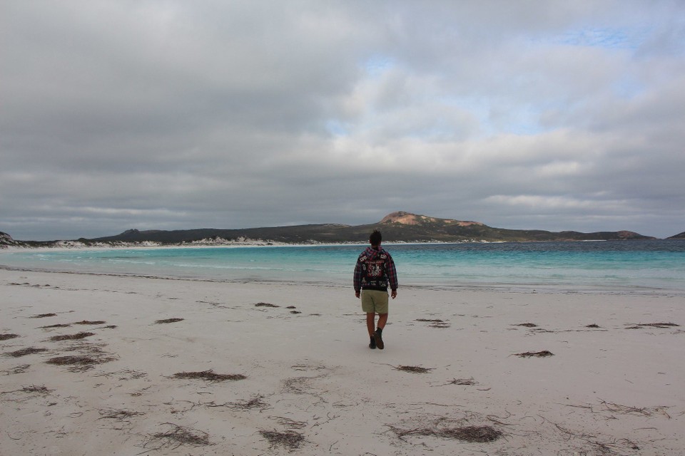 Australien - Eagle Bay - Wir sind extra zum Lucky Bay gefahren.
An dem Strand soll man eigentlich Kängurus rumhüpfen sehen. Wir hatten leider Pech und hab keine am Strand gesehen.