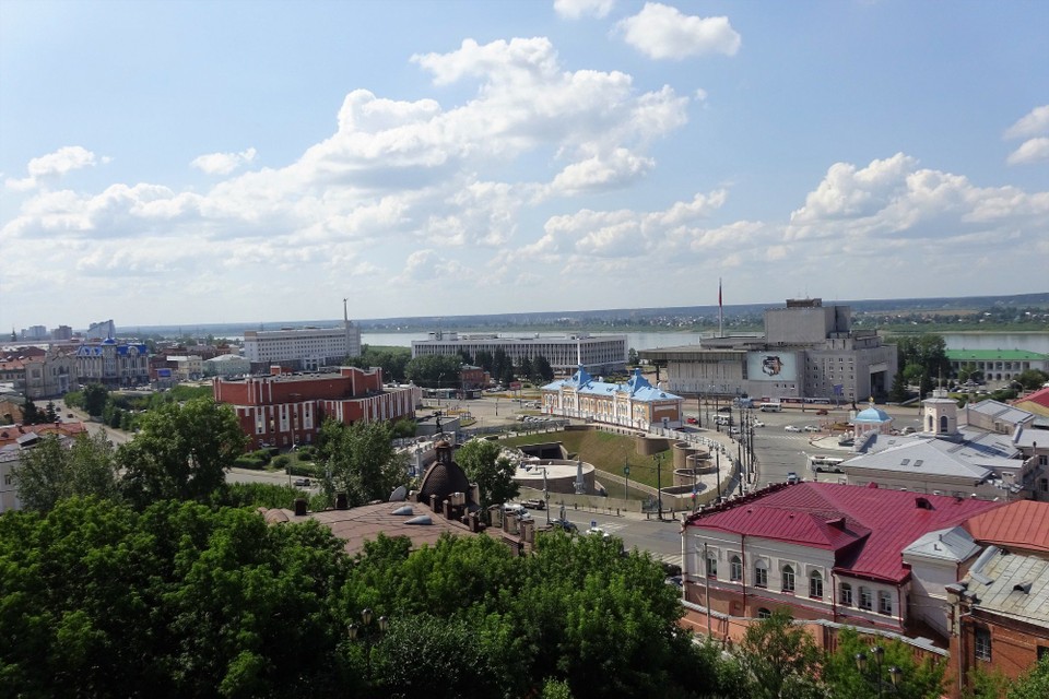 Russia - Tomsk - View from viewing platform Tomsk