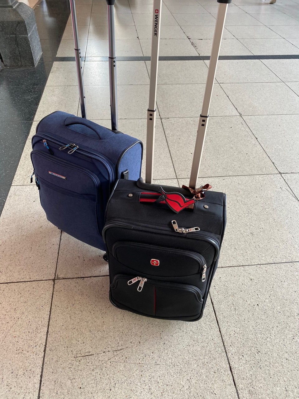 Deutschland - Kassel - Diesmal mit kleinem Gepäck unterwegs. Die großen Koffer sind schon voraus gefahren.
