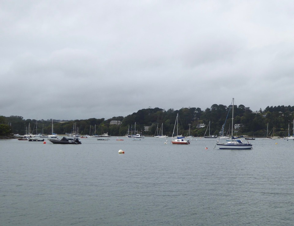 United Kingdom - Helston - The Helford River is a ria, a long, narrow inlet formed by the partial submergence of a river valley.