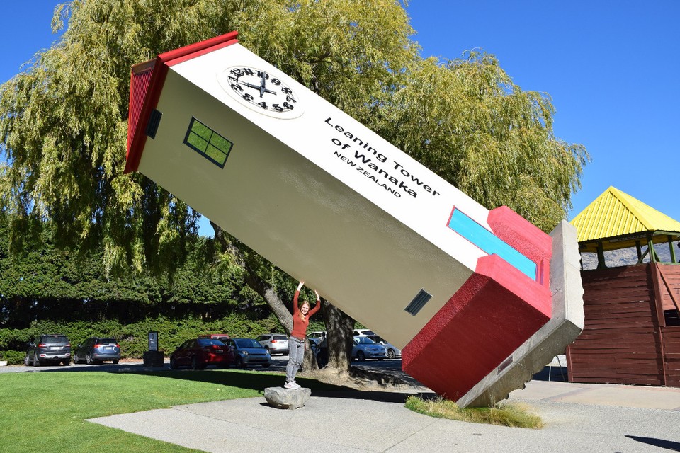 Neuseeland - Wanaka - Der Turm war ganz schön schwer!