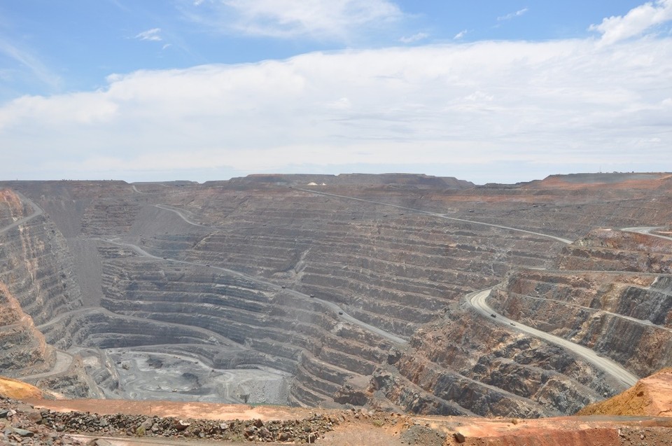 Australien - Kalgoorlie - Blick hinunter zur Super Pit