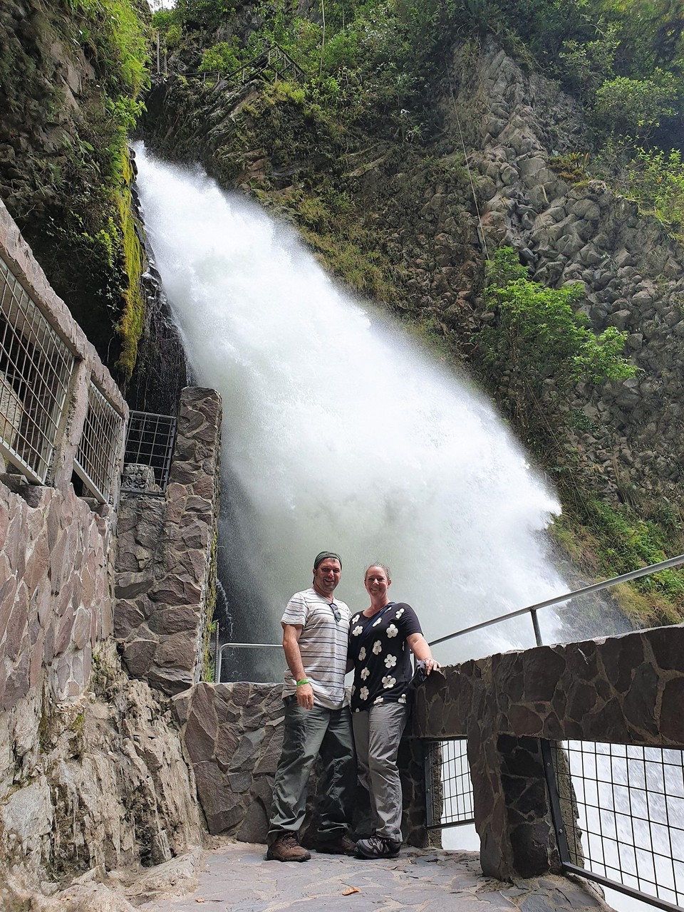 Ecuador - Banos - Us at Devil's Cauldron