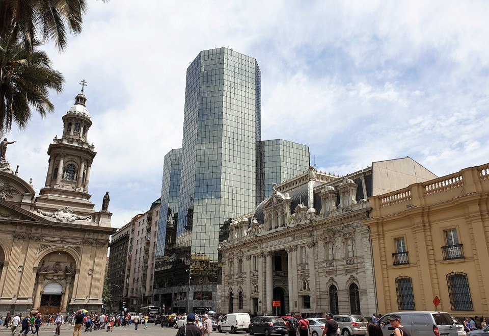 Chile - Santiago - Post Office and new building