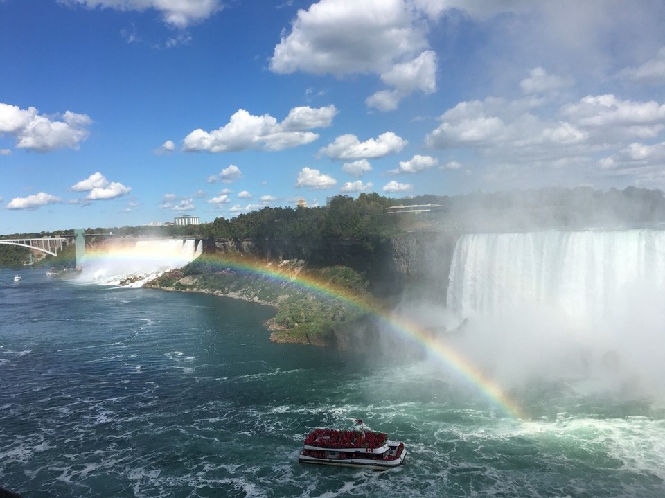  - Kanada, Niagara Falls - Wenn man Glück hat - so wie wir - dann kann man hier sogar einen Regenbogen sehen