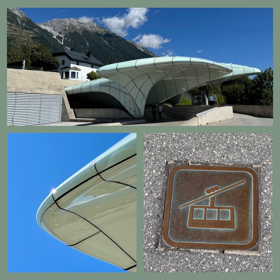 Österreich - Innsbruck - Und die letzte Bahn hinab in die Stadt. 