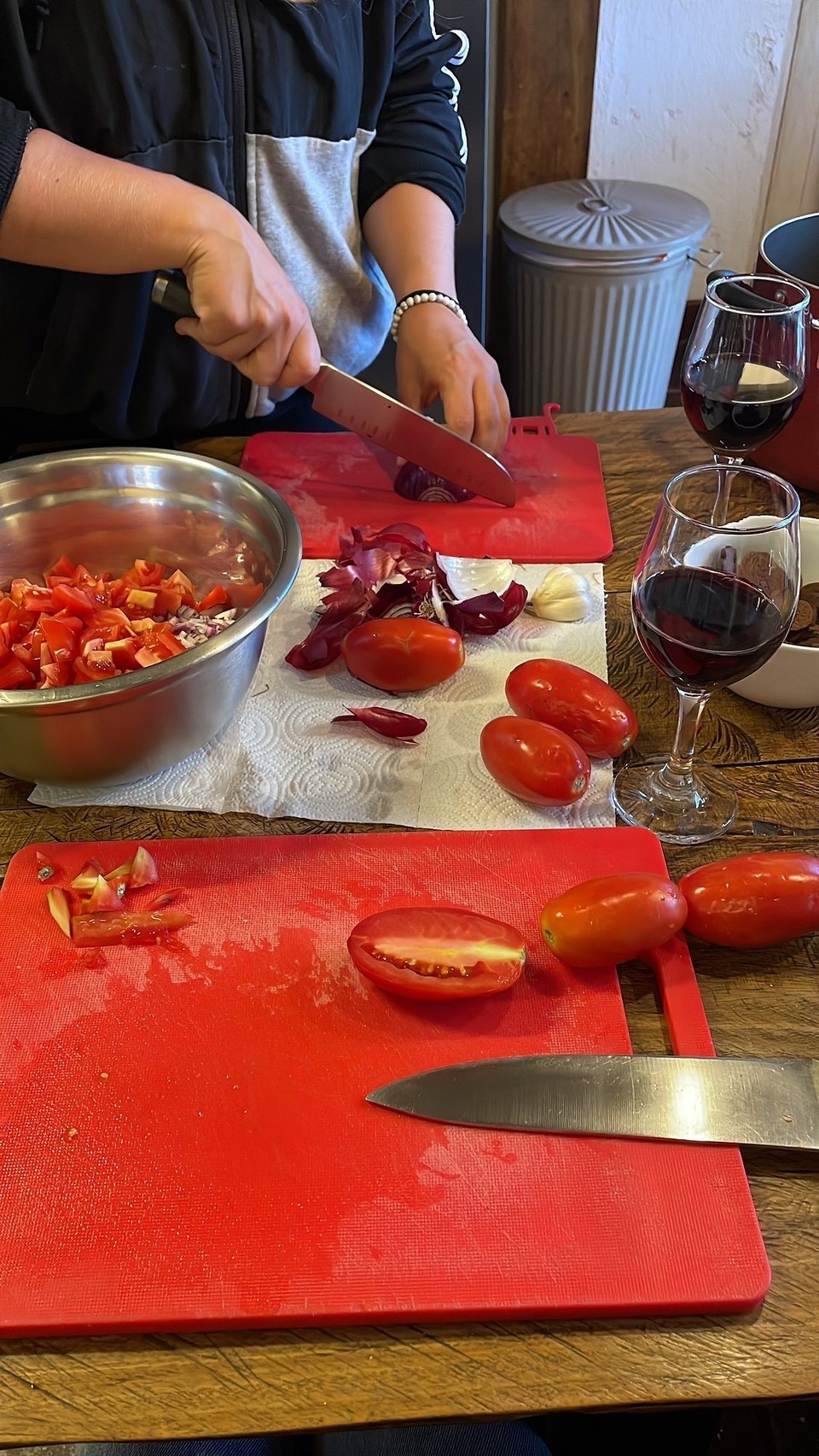 Guatemala - Antigua Guatemala - Dinner-Vorbereitungen 🍅 🍷 