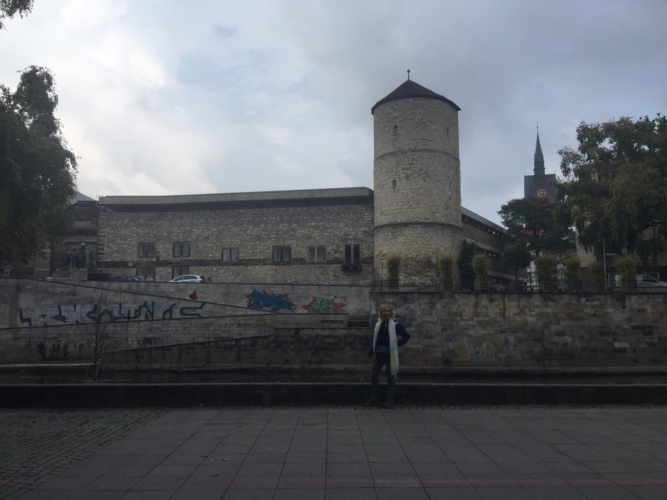  - Germany, Hannover - Um Hohen Ufer. The first settlement here goes back to 10th century. It is high above the flood plain. The Beguine tower was the strongest tower in the.city's fortifications. 