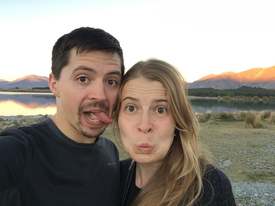 Neuseeland - Mount Cook - Damit wir nicht auf jedem Bild gleich ausschauen - wir können auch anders! :)