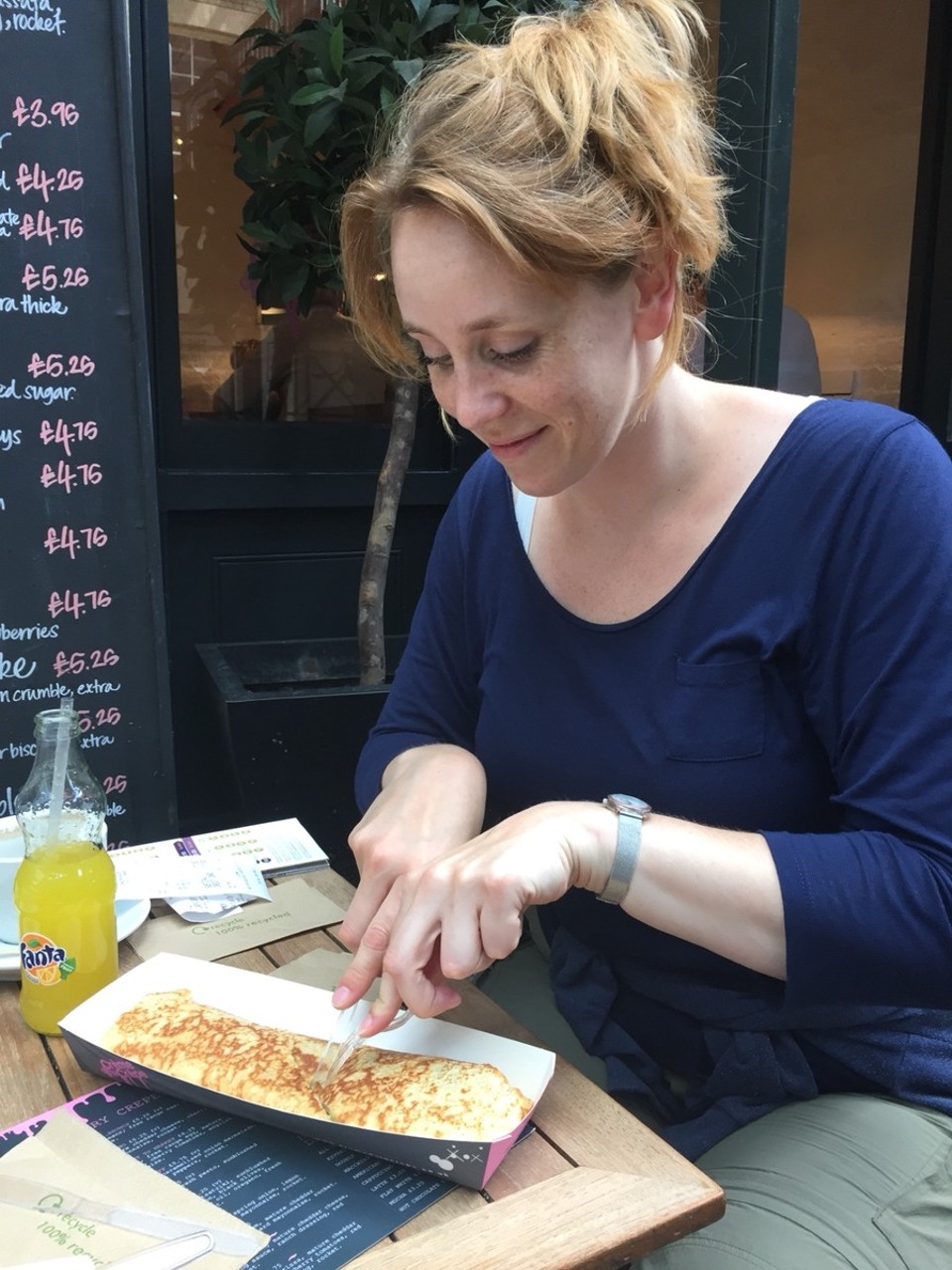 United Kingdom - London - crêpe 'Gone Fishing'