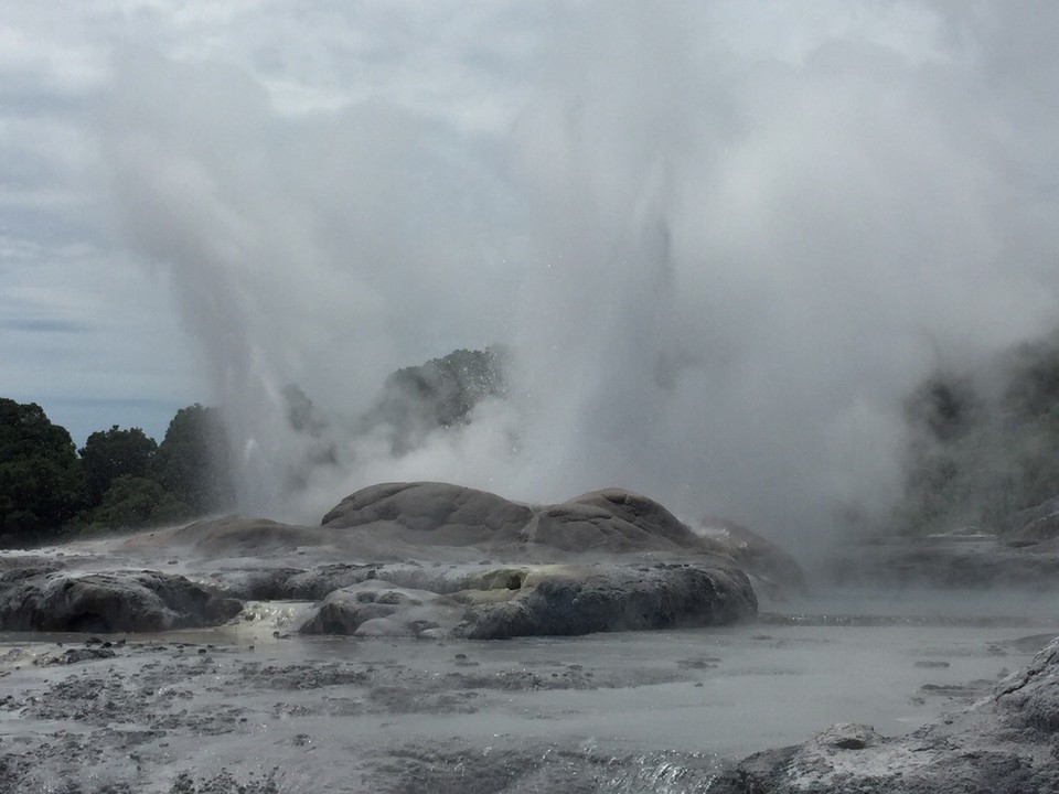 Neuseeland - Waimangu - Aktiver Geysir