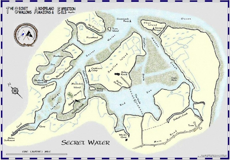 United Kingdom - Walton On The Naze - Flint Island is Stone Point, and Swallow Island is Horsey Island. The Backwaters has changed very little in the intervening years apart from the development of the marina.