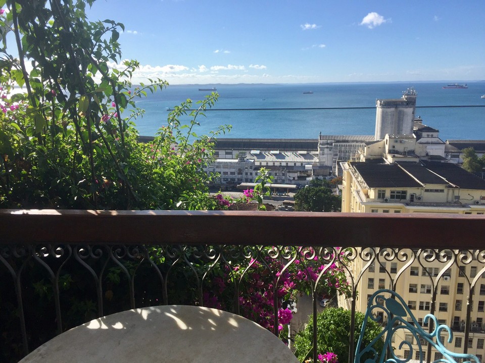 Brasilien - Salvador - Blick vom Café auf die große Bucht