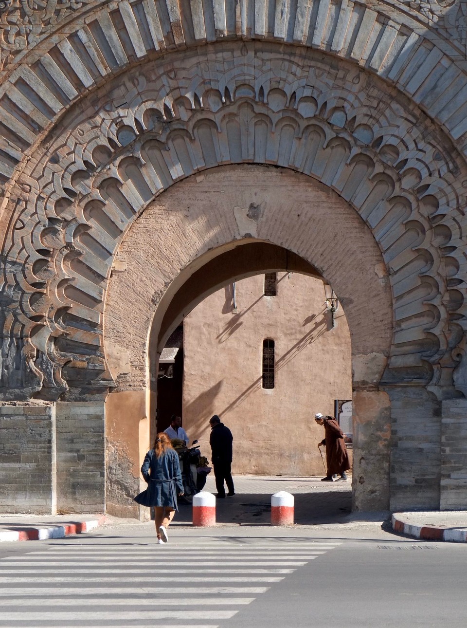 Marokko - Méchouar Kasba - Eines der Stadtore von Marakesch
