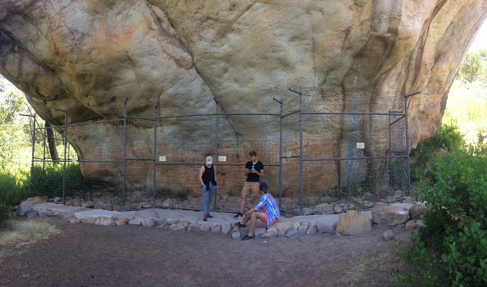 Australia - Big Desert - I was so stoked about going here! My travel mates not so much... "This is it? Sticks on a wall?" No empathy for other cultures.