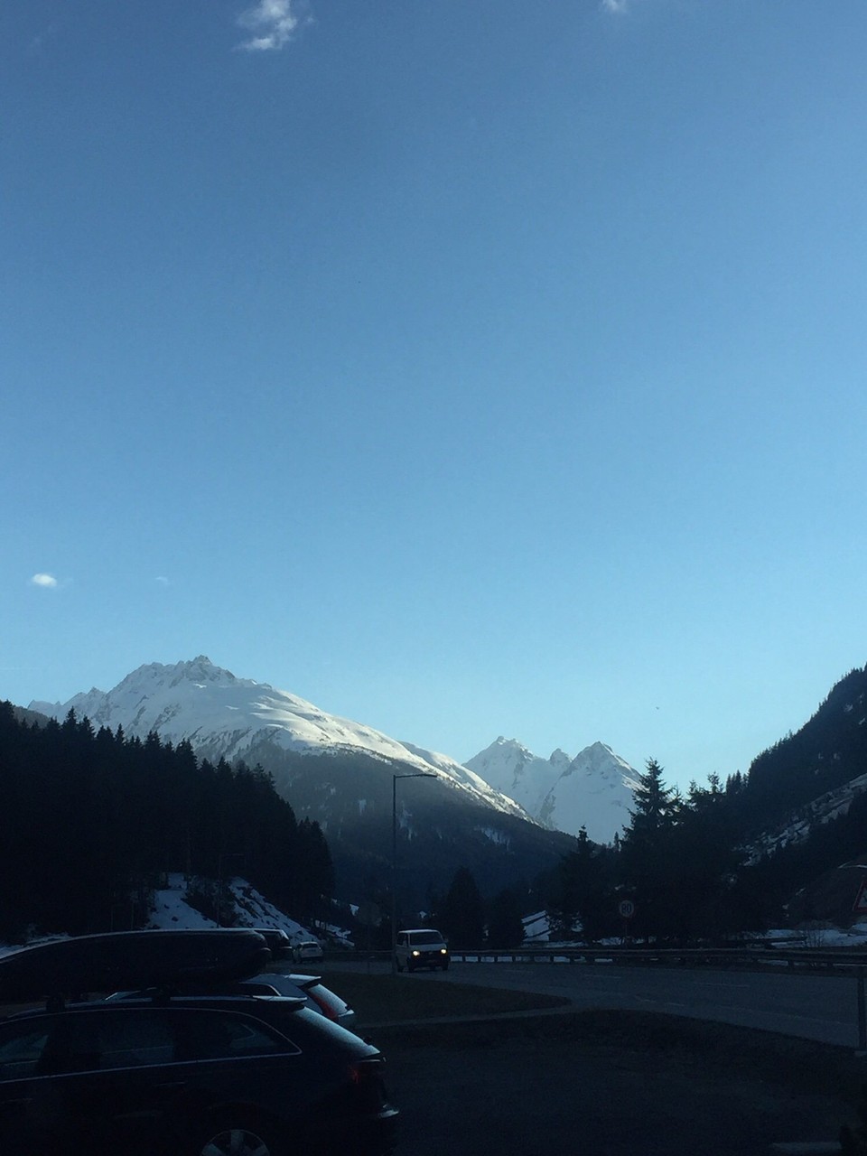 Österreich - Ischgl - Blick hinter nach Galtür vom Zimmer aus