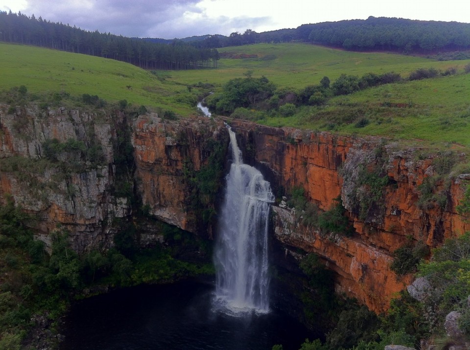 Südafrika - Sabie - Berlin Falls am Sabine River, 80m tief.