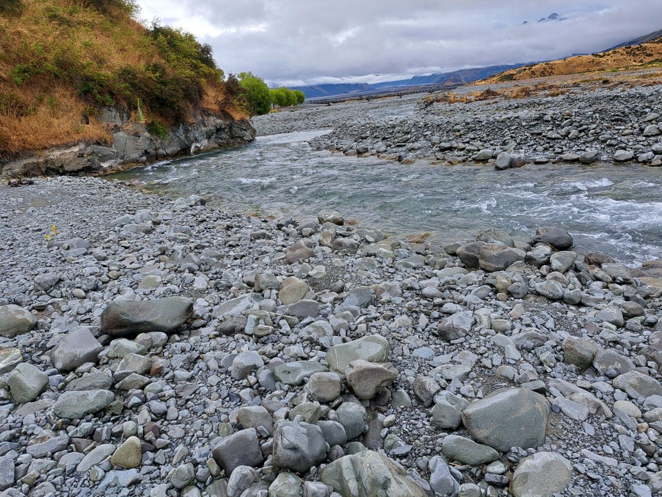 Neuseeland - Geraldine - Nochmals dreimal den Fluss durchqueren 