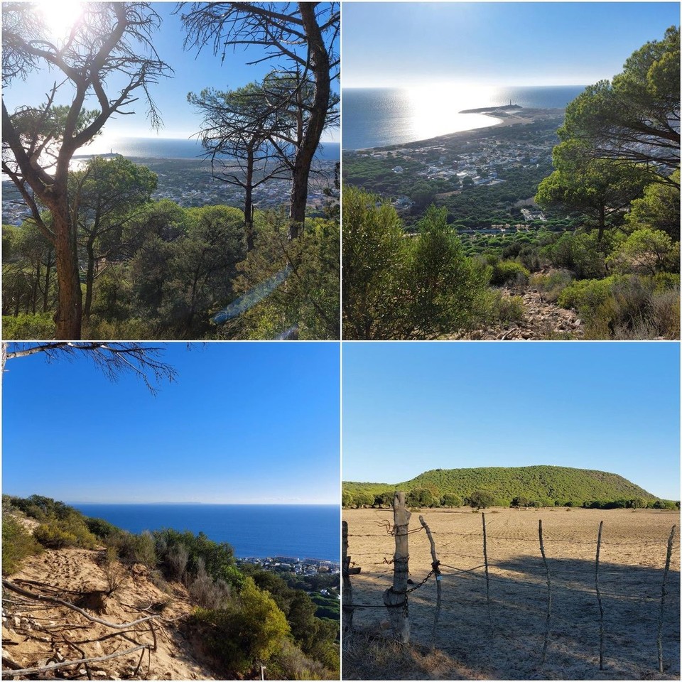 Spanien - Barbate - Diesen Blick hat man von einem solchen Turm (auf dem Berg rechts unten)
