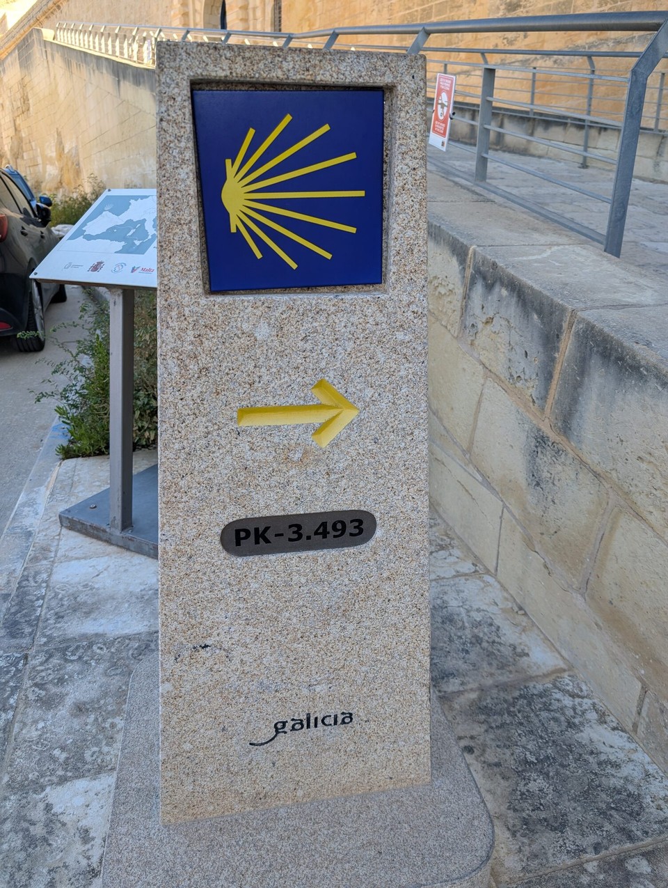 Malta - Valletta - Auch hier kann man sich auf den Jakobsweg machen.