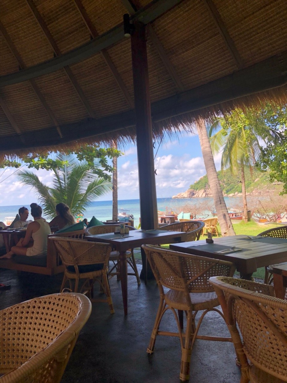 Thailand - Ko Tao - Aussicht vom Frühstück 