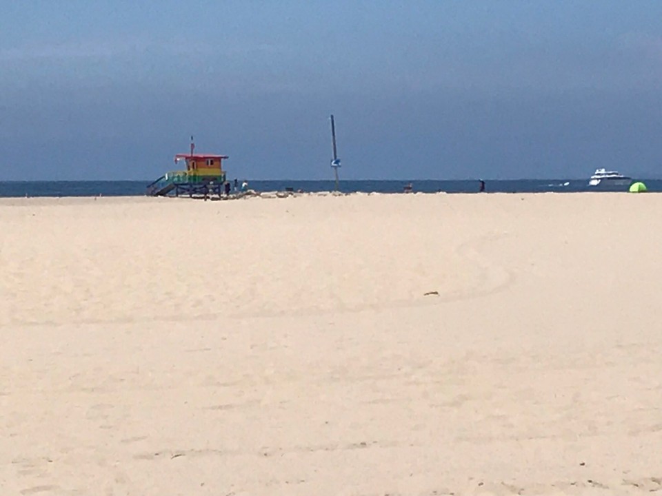 United States - Los Angeles - Am Montagmorgen war der Strand noch leer...