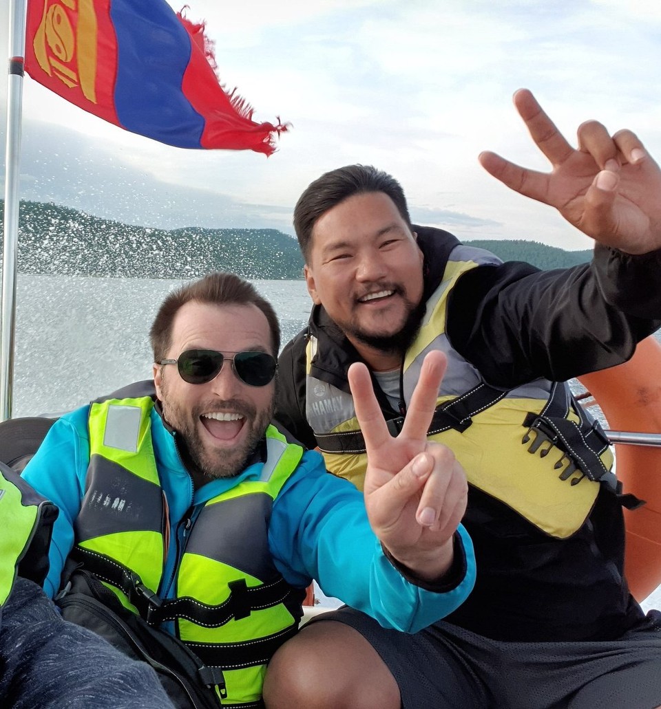 Mongolia - Khuvsgul Lake - Luke and Hashi