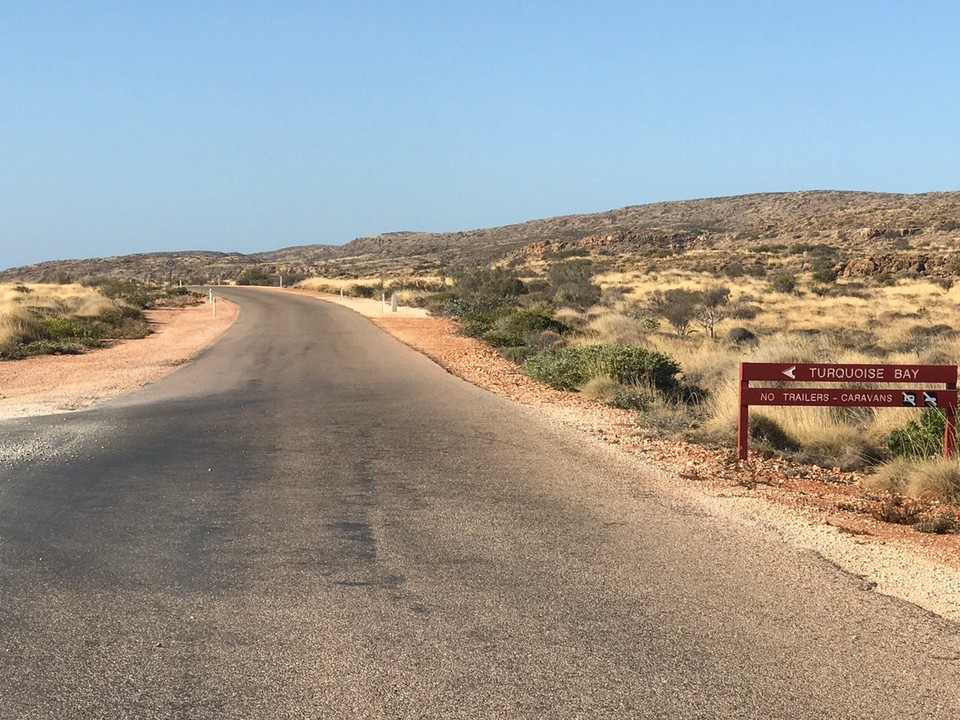  - Australia, Exmouth - This whole peninsula was sparse like this with little signs every few hundred meters of the different named beaches and coves.