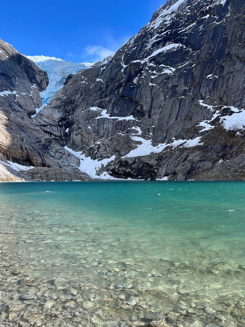 Norwegen - Briksdalsbre - Die Briksdalsbreen Gletscherzunge