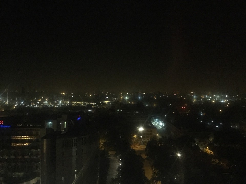 New Delhi - New Delhi - finally arrived in our hotel room on the 21h floor