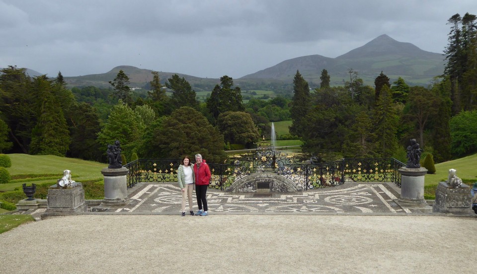 Ireland - Enniskerry - Regina picked us up from Killiney Station after work and took us to Powerscourt Gardens.  They stretch over 47 acres and certainly deserve the accolade of National Geographic’s number 3 in the world’s top ten gardens (after Versailles and Kew).