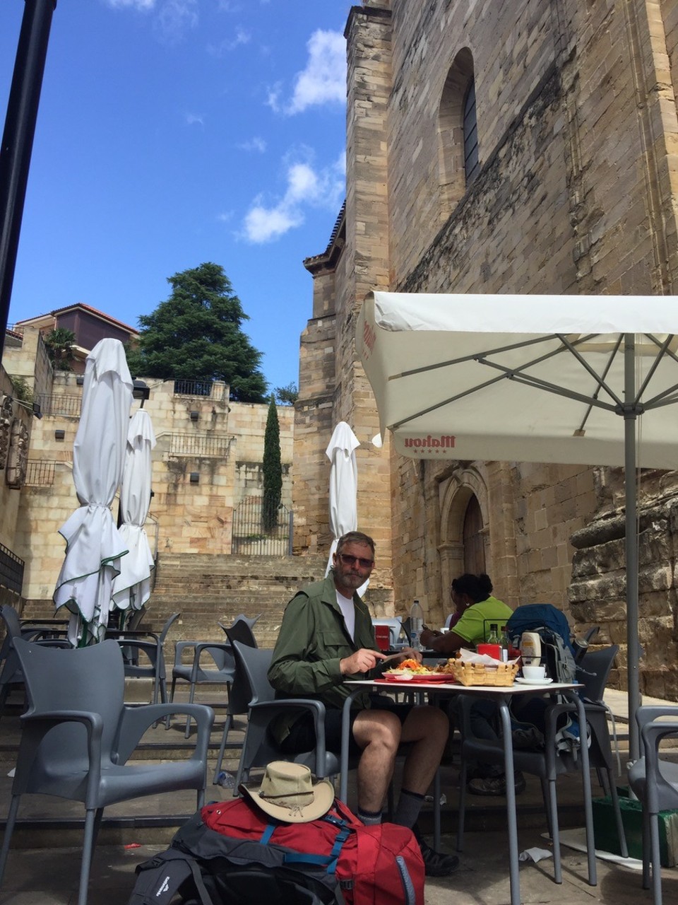 Spain - Navarrete - Cafe next to the church. Navarrete. 