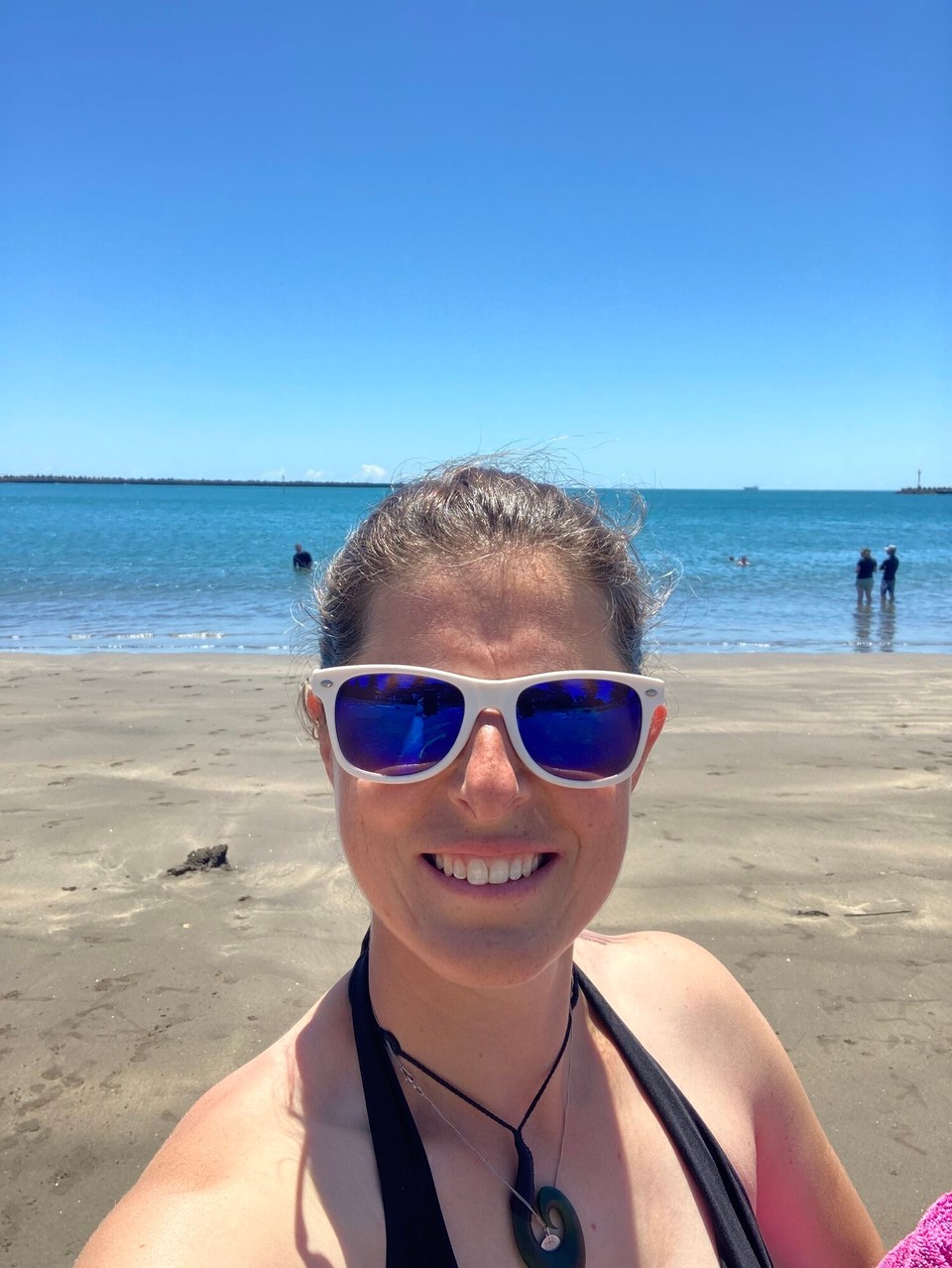 Neuseeland - New Plymouth - Zum Abschluss schwimmen im Meer 🤪