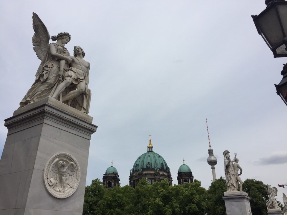 Germany - Berlin - The view from Schlossbrücke a bridge on the eastern end of the Unter den Linden boulevard.